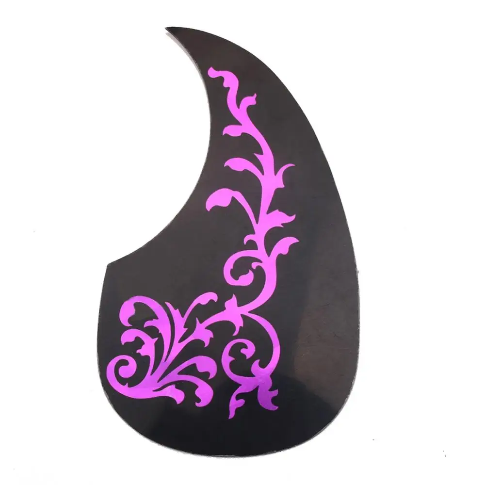 Purple Leaf Рисунок Феникса дракона Акустическая Гитара медиатор guard pick Guard стикер черный гитарный медиатор Защита от царапин пластина гитара Защитная Наклейка - Цвет: Purple Leaf