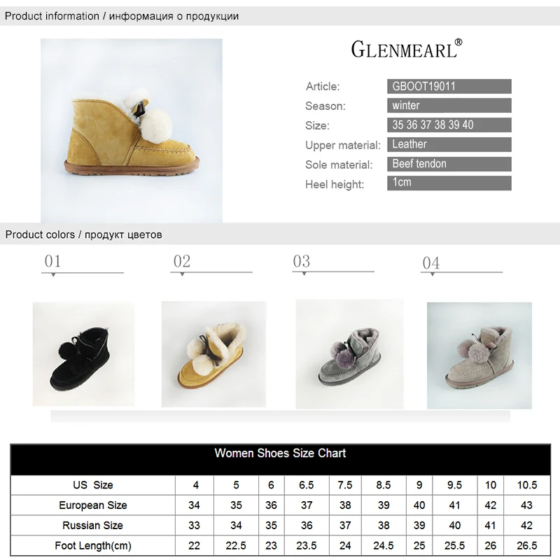 Женские Теплые ботильоны из натуральной кожи на плоской подошве с плюшевой