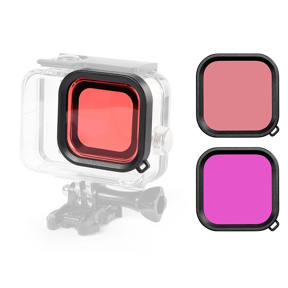 Комплект линз для подводного фильтра 3 шт. совместимы с GoPro Hero 8 черный