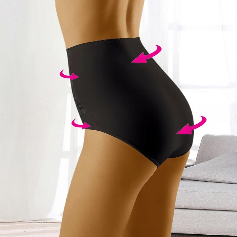 Women Lace Panties High Fit Cotton Waist Underwear Body Shaping Sexy Lingerie Slimming Tummy Control Pants | Женская одежда