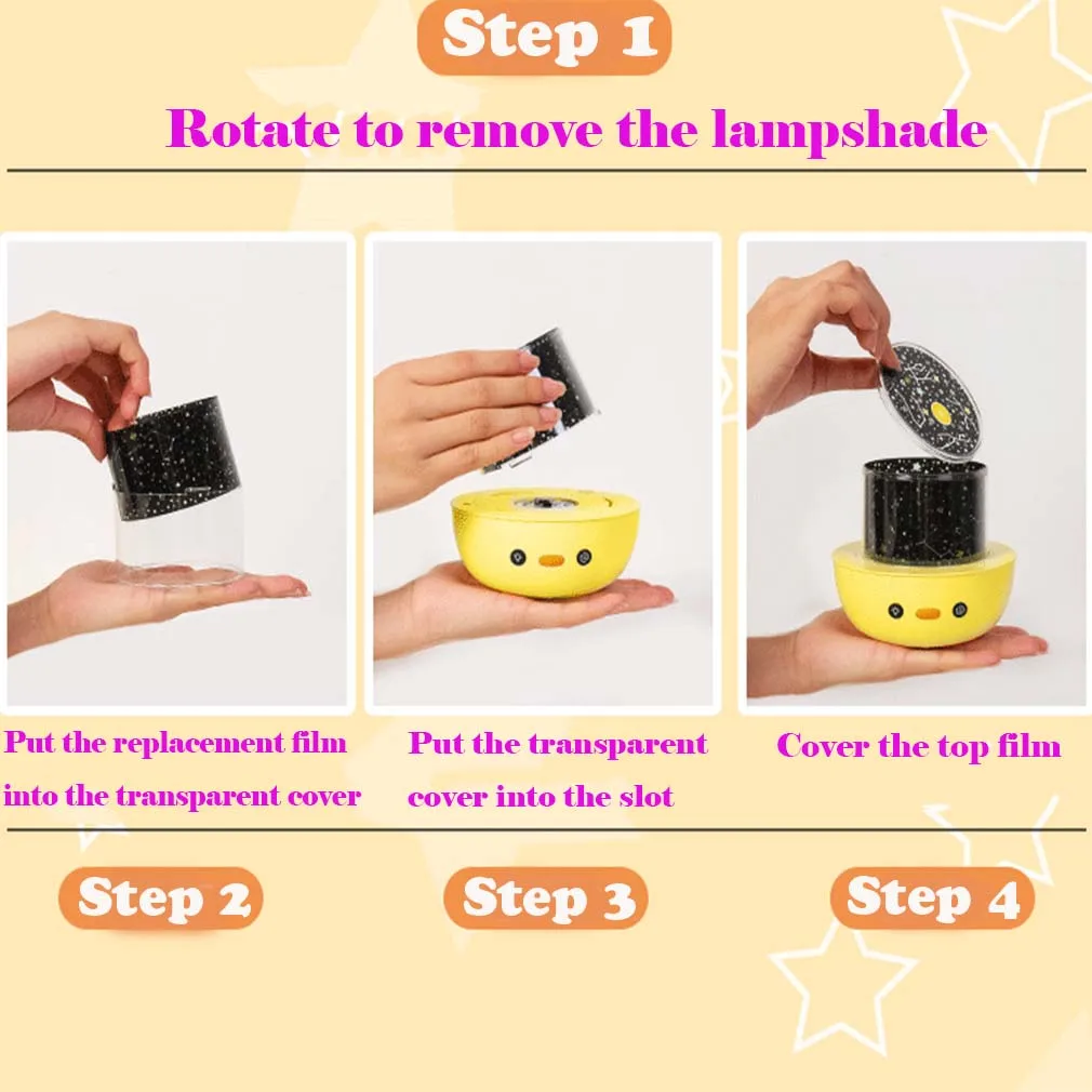 

Starry sky Light Projection Lamp StarlightNight Light LED Rotating Star Moon Night USB Lamp Bedroom Decor for Kids Baby Gifts