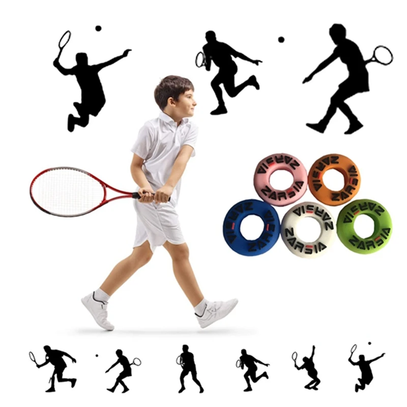 

ZARSIA 10PCS Tennis Racket Vibration Dampeners,Tennis Racquet Shock Absorbers Tennis Racket Strings Dampers for Players