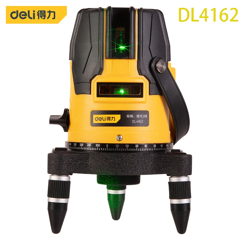 

Deli DL4162 Three-Line Level 360° Fine-Tuning Automatic Anping Dry Battery And Lithium Battery Dual Mode Touch Button