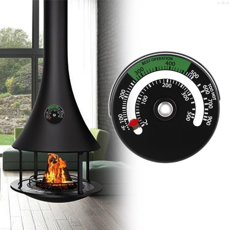 

Magnetic Fireplace Stove Thermometer Fire Place Temperature Monitor Increase Efficiency and Optimise Fuel Consumption l29k dorp