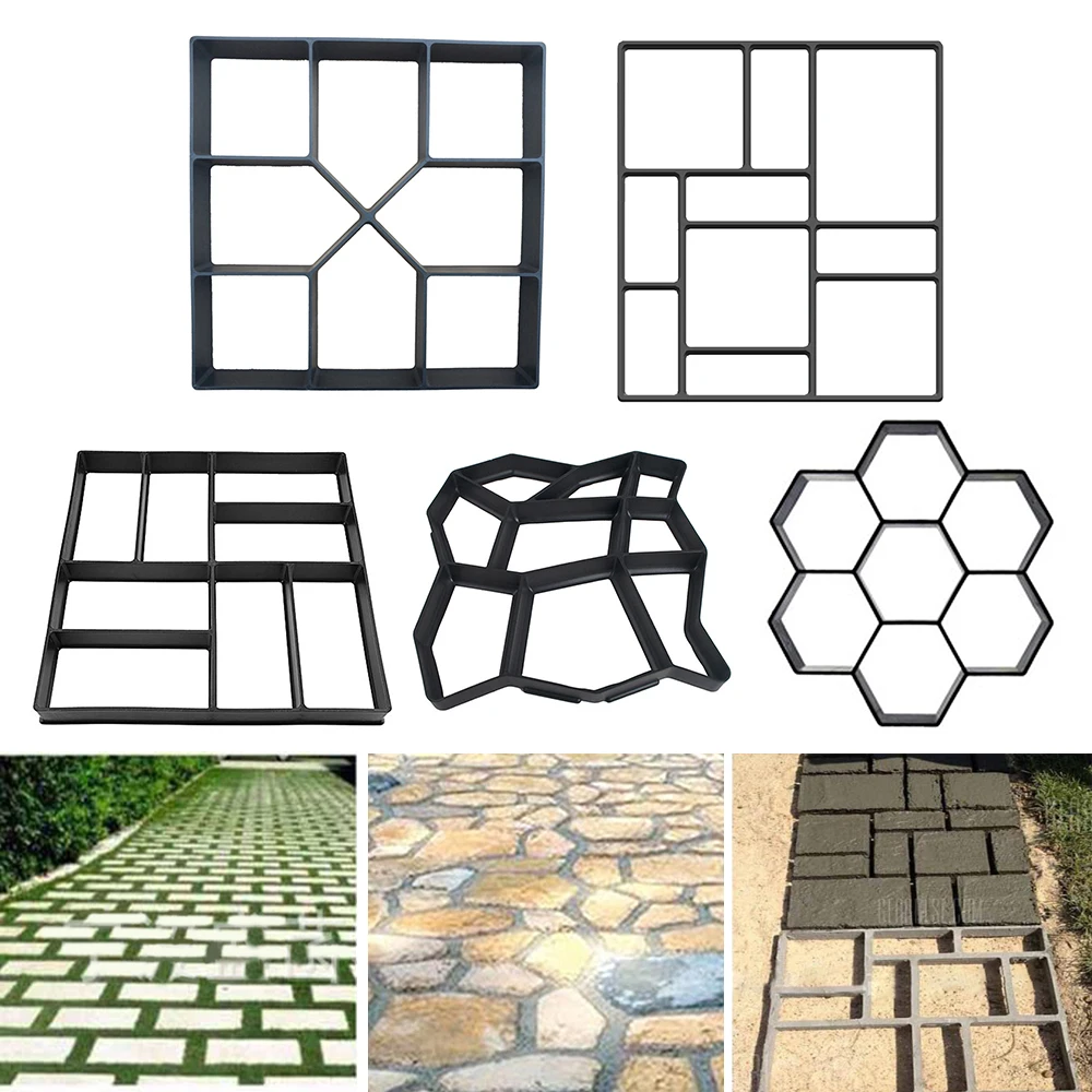 Сделай Сам Пластиковая форма для изготовления дорожек формы цементных кирпичей