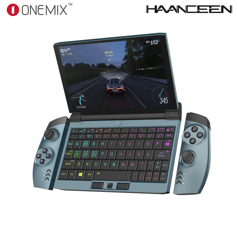 Игровой ноутбук 4G LTE FDD OneGx1 7 ''с сенсорным экраном 12000 мАч Win10 i5 10210Y 4 ядерный Dual Ch