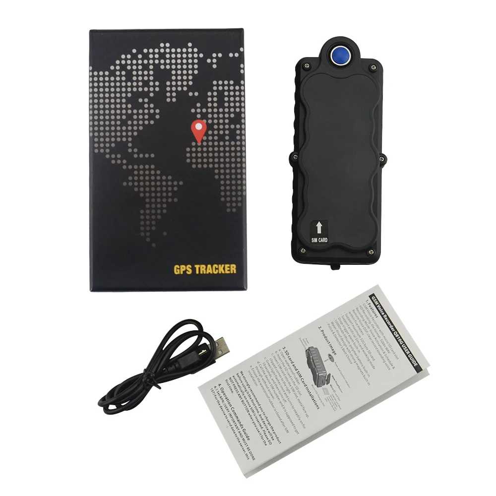 With box 20000 мАч Магнитный WiFi gps автомобильный трекер TK20 SD регистратор данных GSM голосовое подслушивающее устройство Водонепроницаемая безопасность движения и демонтажа сигнализации - Цвет: With box
