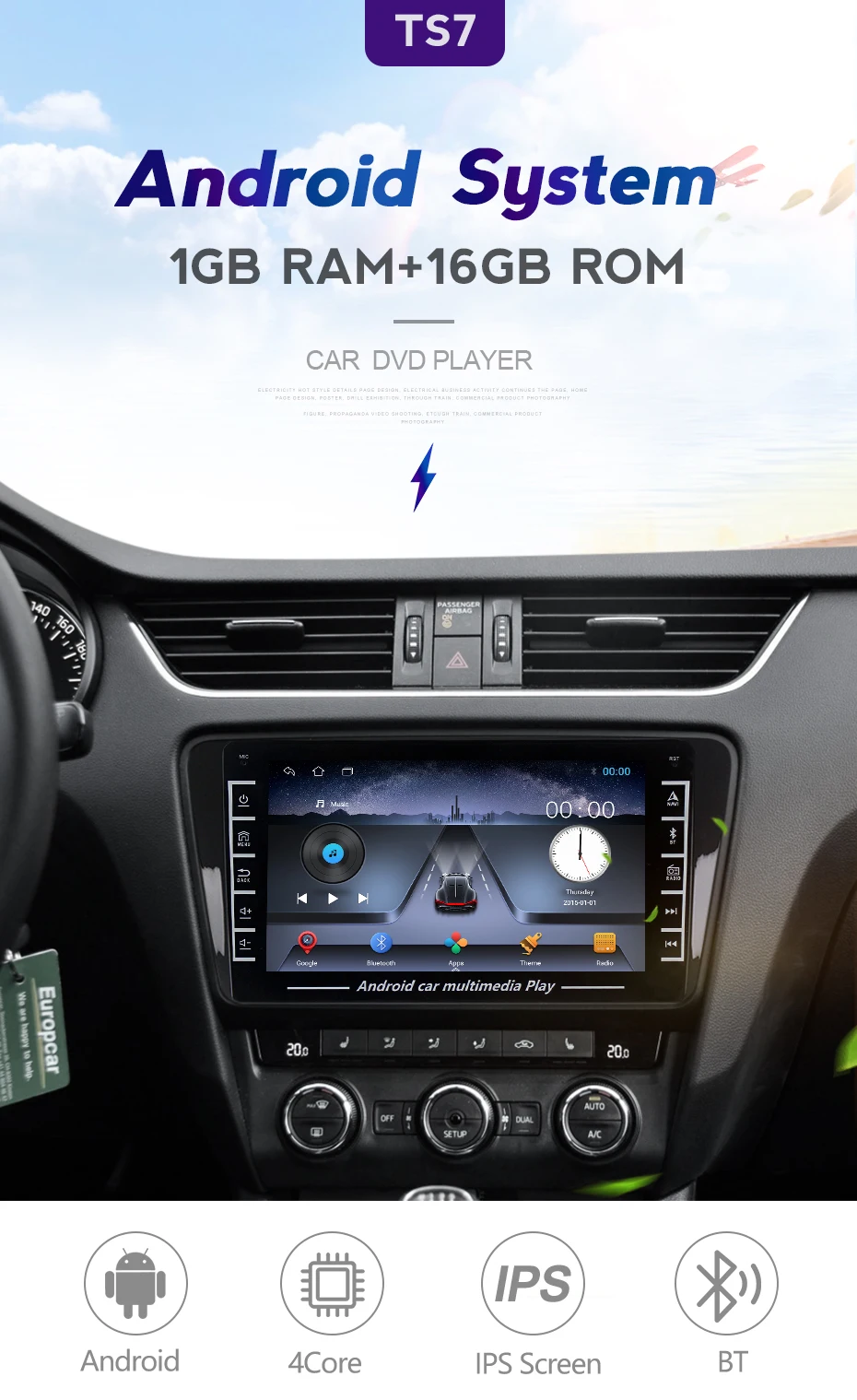 Автомобильная Мультимедийная система с GPS-навигацией для Peugeot 301 2013-2016 |