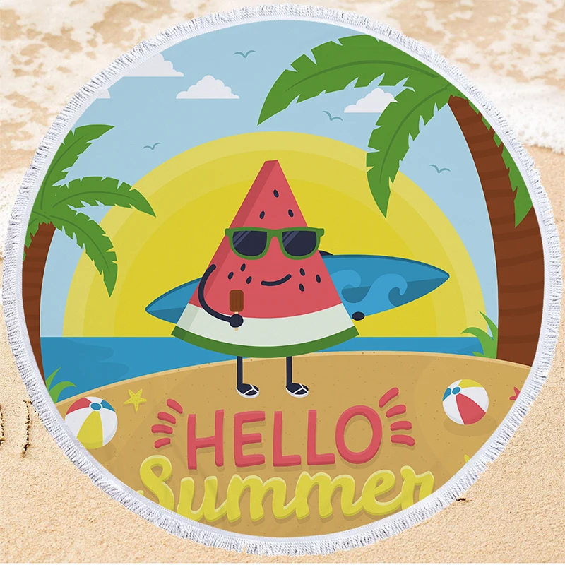 Summer Watermelon Series Beach Towel Outdoor Swimming Bath Sport Yoga Pad Camping Picnic Travel |
