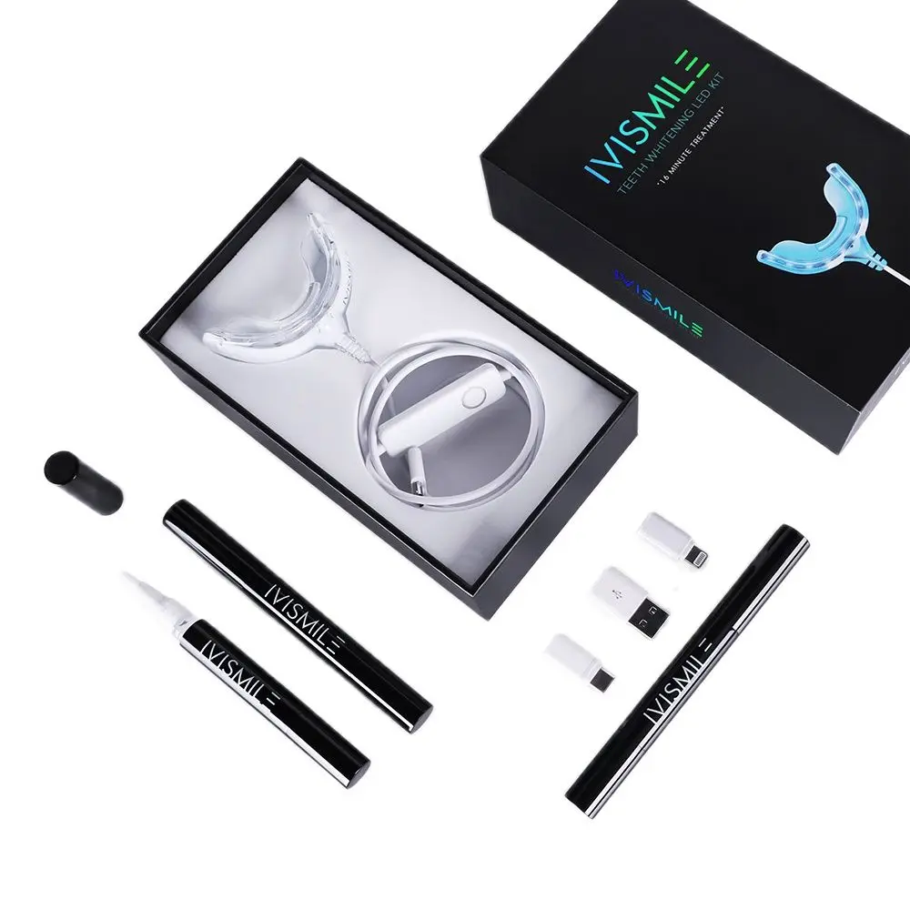 

Инструмент для отбеливания зубов IVISMILE, профессиональная лампа для отбеливания зубов, комплект гелей, устройство для отбеливания зубов