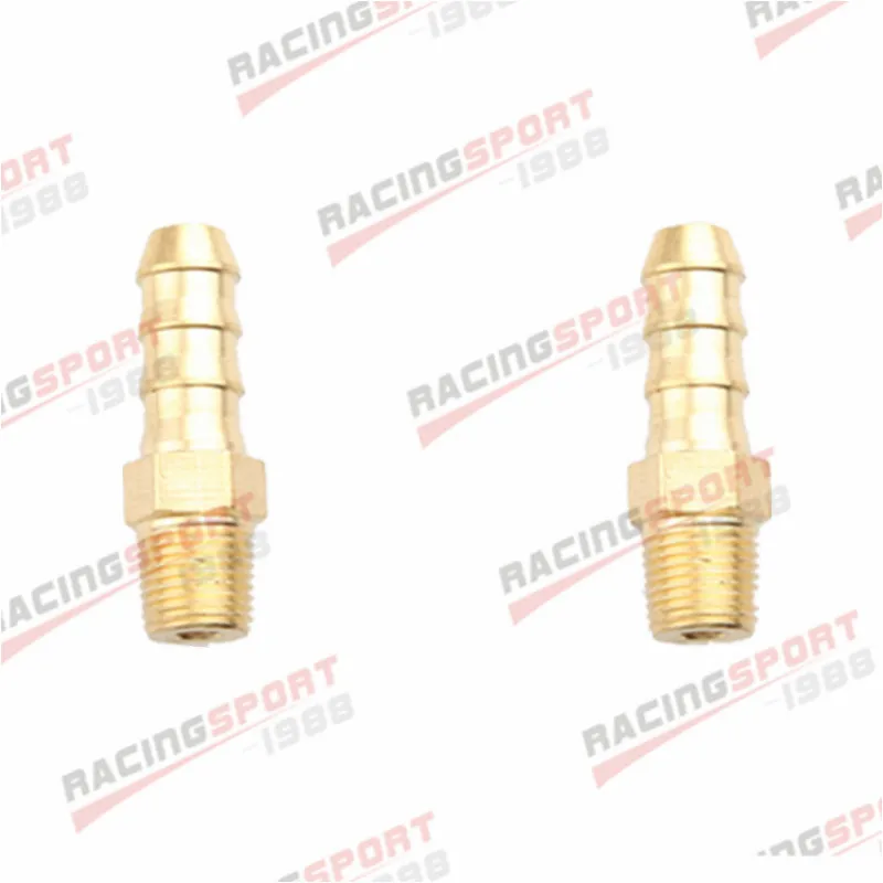 

2PCS 4mm Male Brass Hose Barb To 3/8" Male NPT Pipe Thread