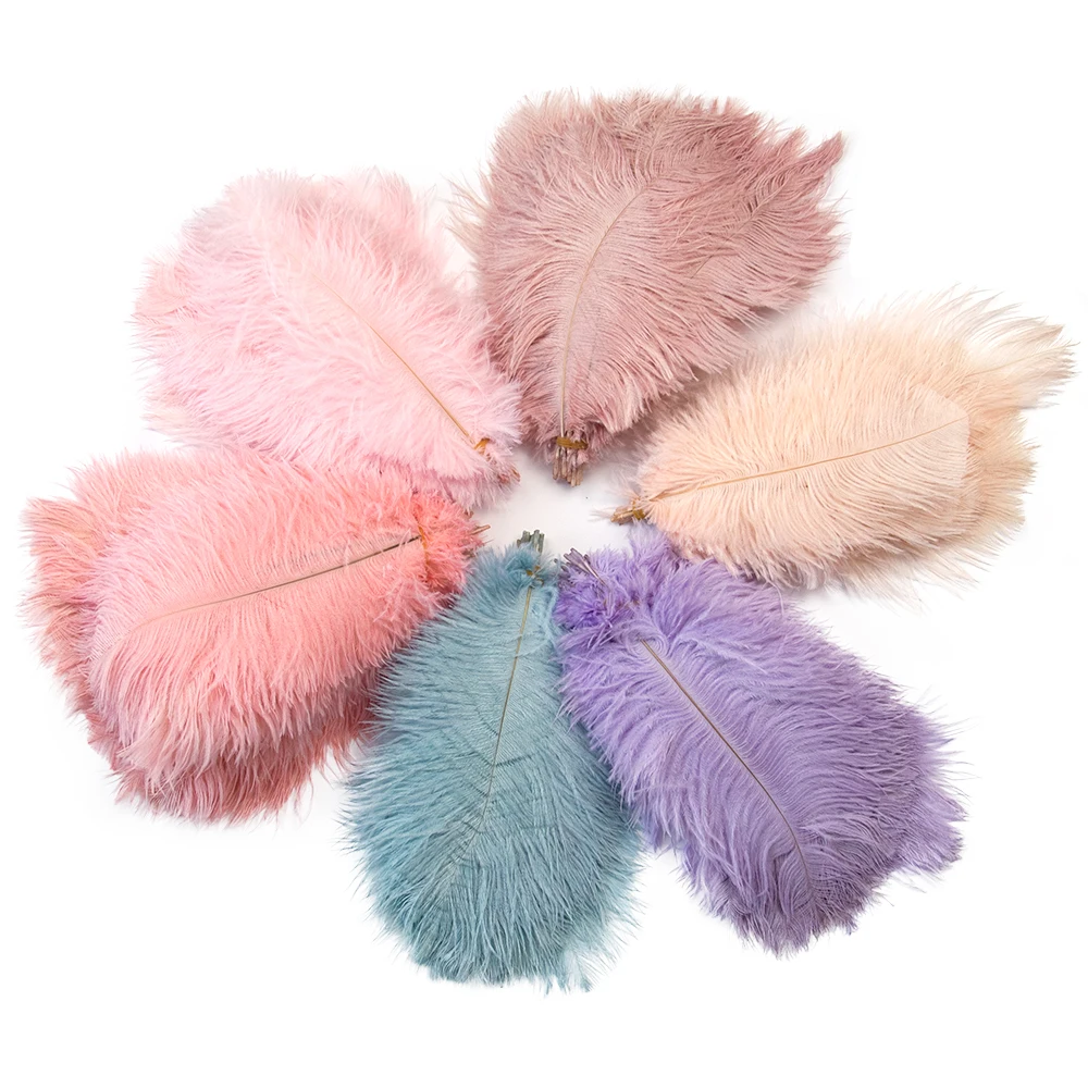 10 шт./лот натуральные страусиные перья для рукоделия украшение свадебной