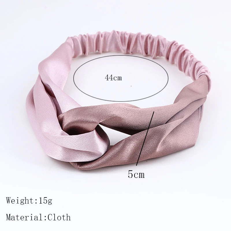 

Fashion Knotted Elastic Headbands Women Girl Hair Accessories Korean Double Color Hair Band Turban Hairband Headdress Wholesale