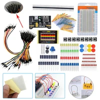 1 set beginners electronic components learning basic starter kit breadboard components projects electrical instruments