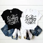 Женская Летняя мода, отряд невесты, свадебная футболка, футболка для свадебного времени, женские вечерние футболки для подружки невесты