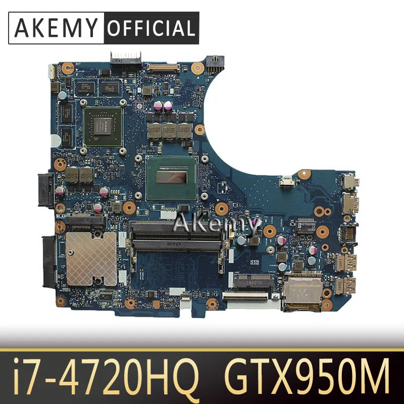 

Материнская плата Akemy N551JX MB._/i7-4720HQ /AS GTX 950M 4G для ASUS N551JX N551JW N551JB N551JQ Материнская плата ноутбука