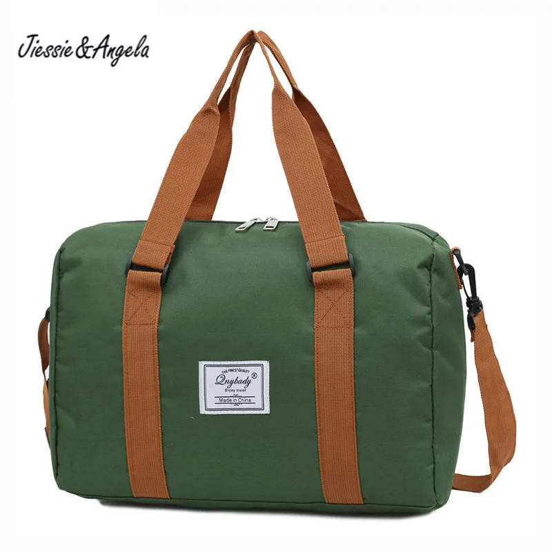 Jiessie&Angela Travel Bags Hand Luggage For Women Storage Bag Casual Men Large Capacity Travel Handbag Waterproof Weekend Bags