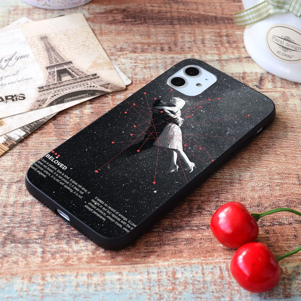 

For iPhone Beloved soft TPU border Apple iPhone Case