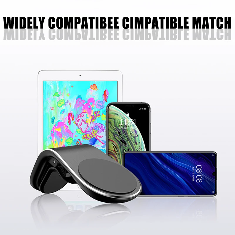 Автомобильный магнитный держатель для телефона Air Vent Mount Stand L shape For Hauwei iPhone samsung gps металлический магнит держатель для мобильного телефона кронштейн