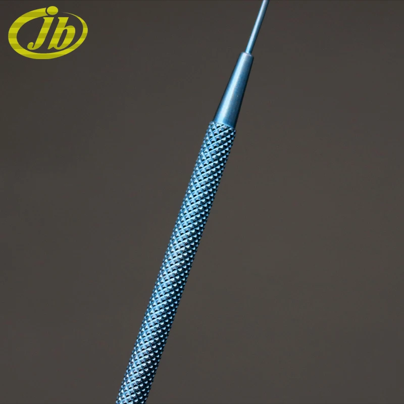 Corneal epithelial scraper titanium alloy 12cm ophthalmic instruments single-head stainless steel surgical tool