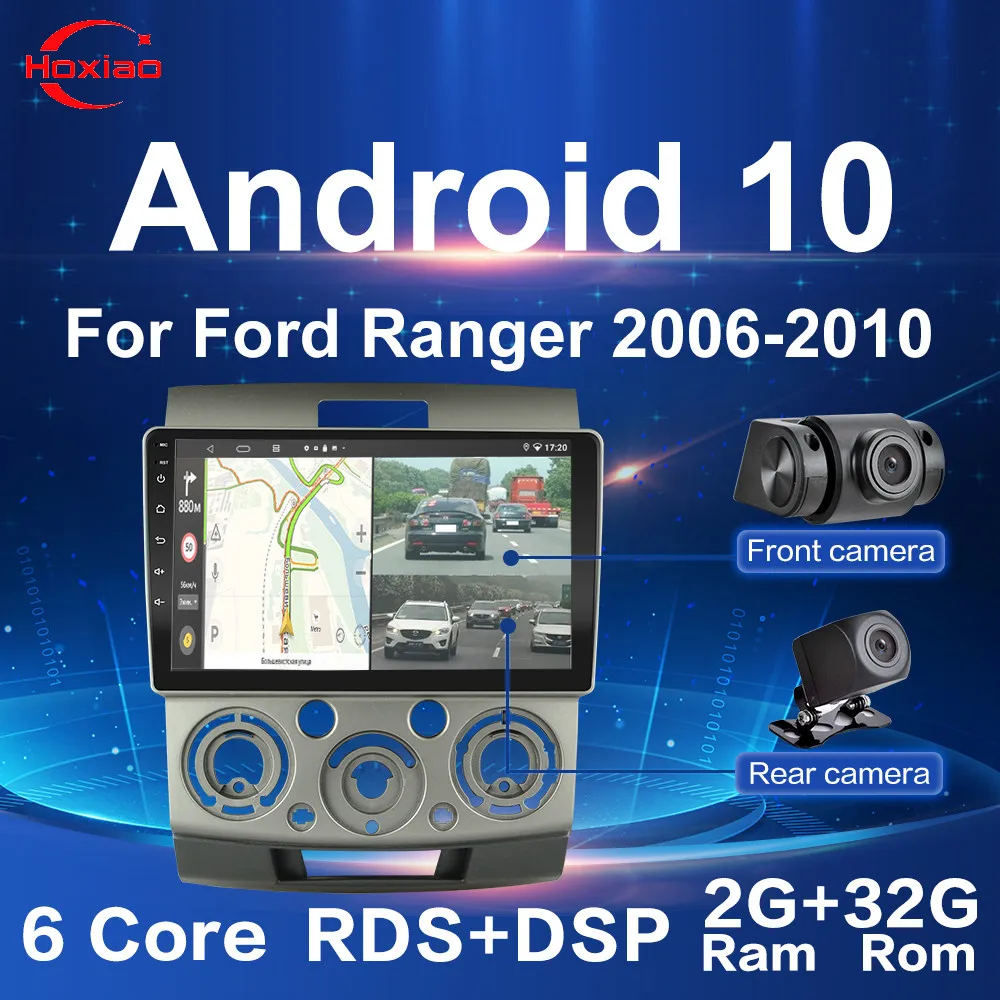 Android 10 автомобильный 9 дюймов 2Din 2G RDS двойная DVR камера радио WIFI GPS Bluetooth мультимедиа