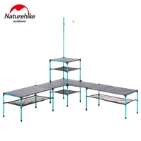 naturehike folding table outdoor portable ultra light camping changeable picnic barbecue dinner party table