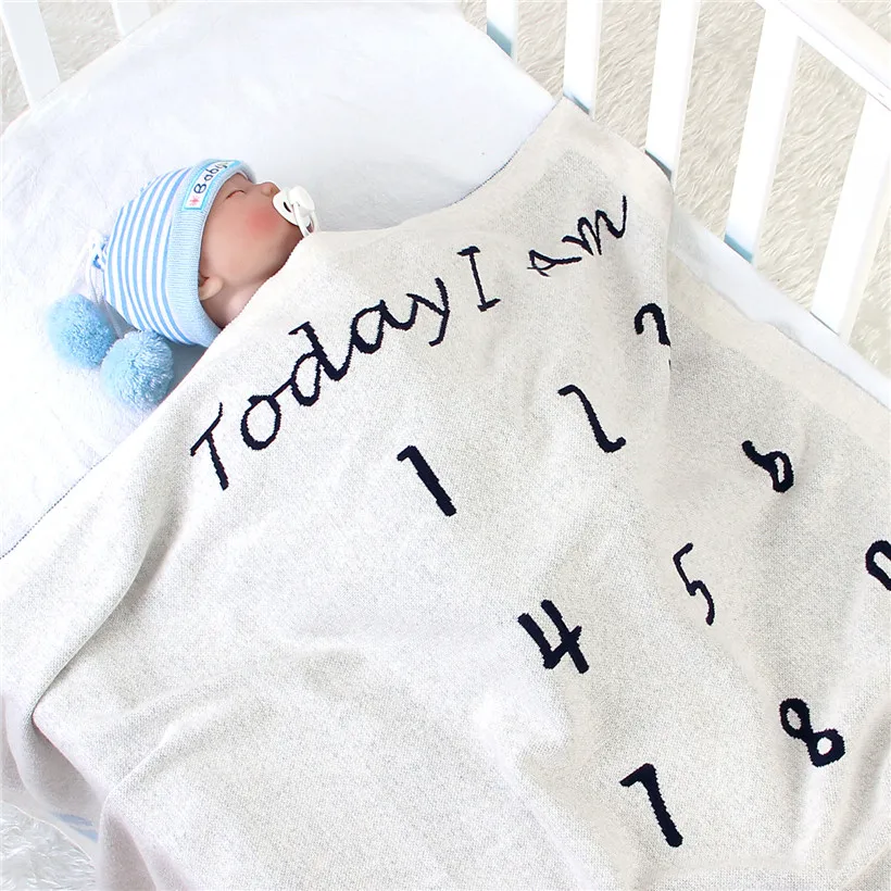 Хлопковое трикотажное одеяло для новорожденных 100 см|Одеяла и пеленки| |