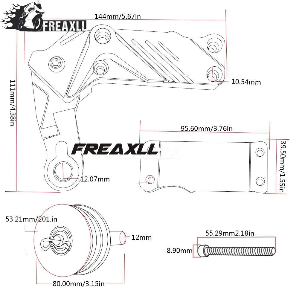 Motorcycle CNC Aluminum Chain Auto Tensioner For HONDA CR80R CR85R 1998-2007 1999 2000 2001 2002 2003 2004 2005 2006 |