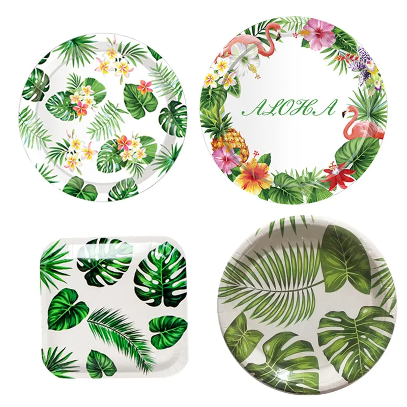 Алоха фламинго украшение для темативечерние ринки тарелка чашек салфетки