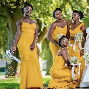 Bridesmaid Dresses Spaghetti Straps Mermaid Satin Pleated Bridesmaid Dresses With Zipper Back Wedding Party Bridemaid Gowns Bridesmaid Dresses Spaghetti Straps Mermaid Satin Pleated Bridesmaid Dresses With Zipper Back Wedding Party Bridemaid Gowns
