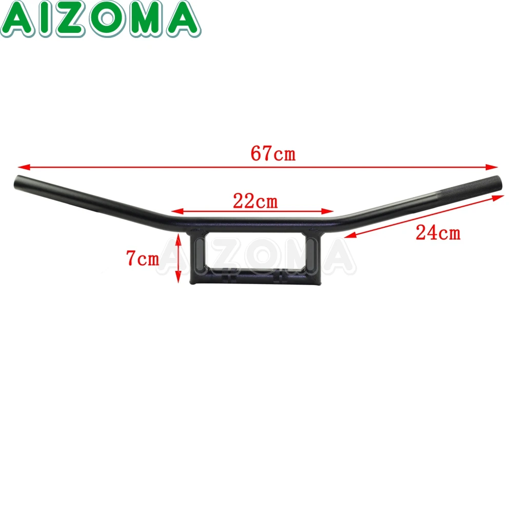 7/8'' Motorcycle Box Window Attack Style Handlebars For Harley Sportster XL 883 Iron XL1200 Honda Suzuki Bobber 22mm Handle Bar |