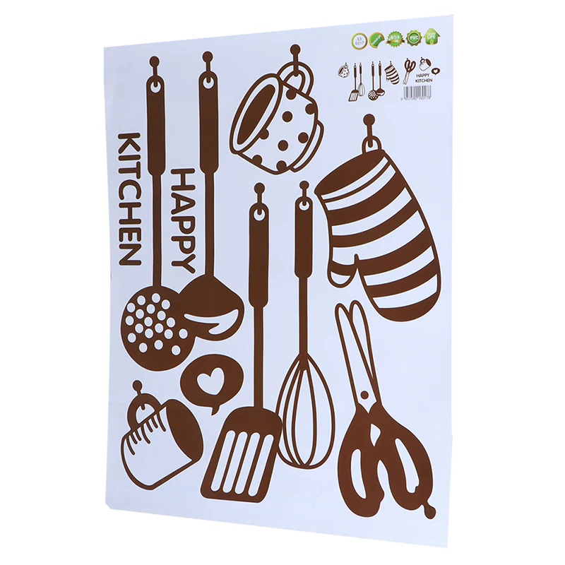 Забавные кухонные принадлежности 40*105 см настенные наклейки витрина магазина