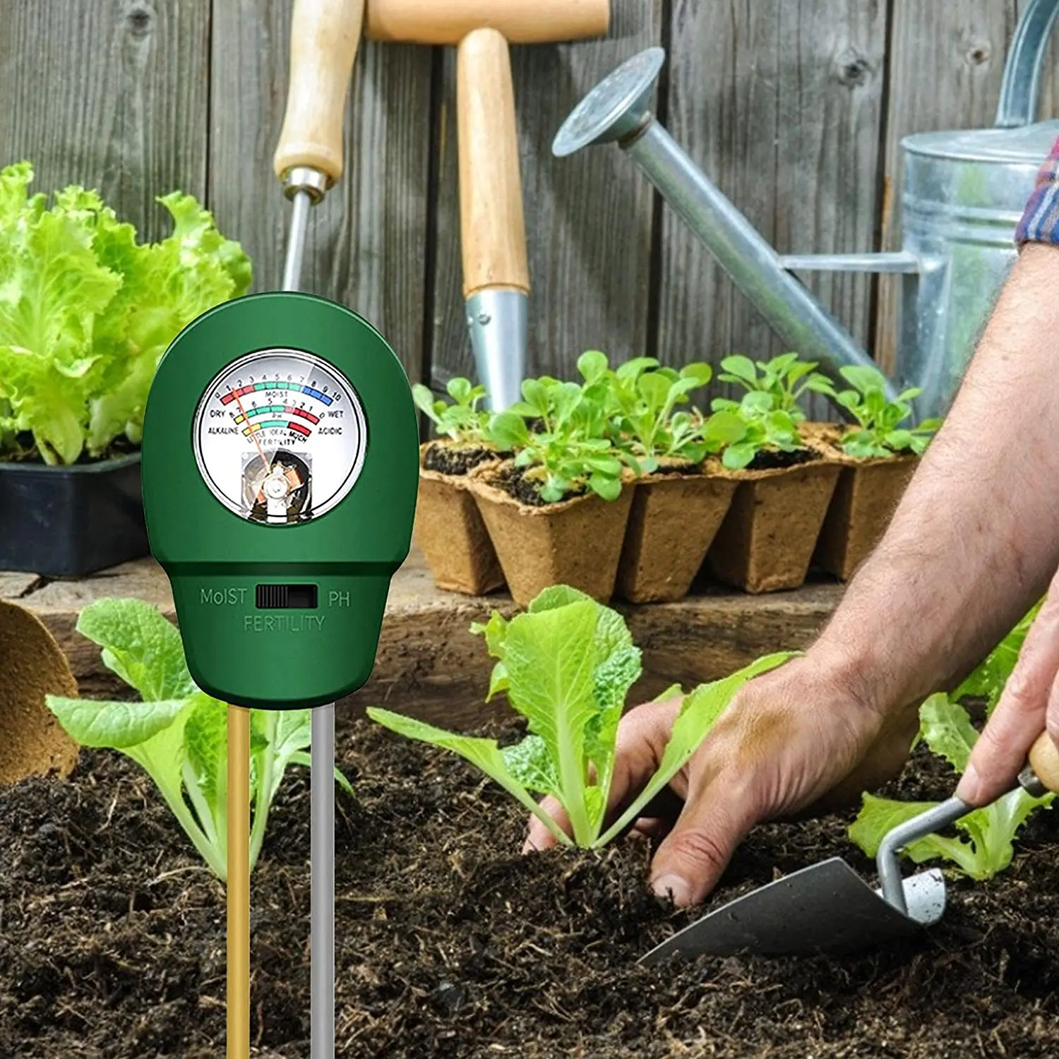 3 в 1 анализатор влажности почвы PH метр|Измерители pH| |