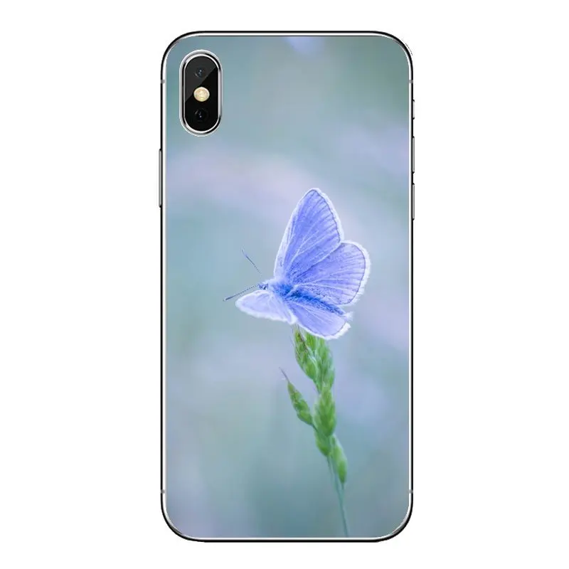 Мягкая прозрачная оболочка Чехлы обои бабочка фон для samsung Galaxy Note 8 9 S9 S10 A8 A9 Star Lite