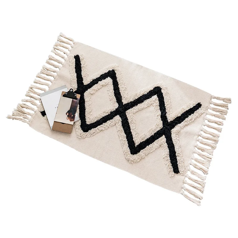 luxury geometric morandi abstract art carpet living room bedroom bedside bedroom floor mat absorbent bohemian rug 60x90cm free global shipping
