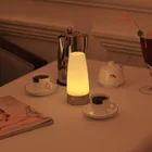 Светодиодная настольная лампа с датчиком движения, теплсветильник ночсветильник с питанием от батарейки, с пассивным ИК датчиком движения