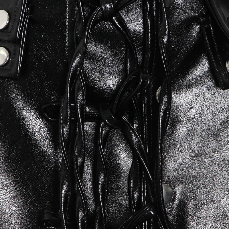 TWOTWINSTYLE Black PU Leather Belt For Female High Waist Cross Lace Up Bowknot Casual Elegant Belts Women 2020 Fashion New Tide