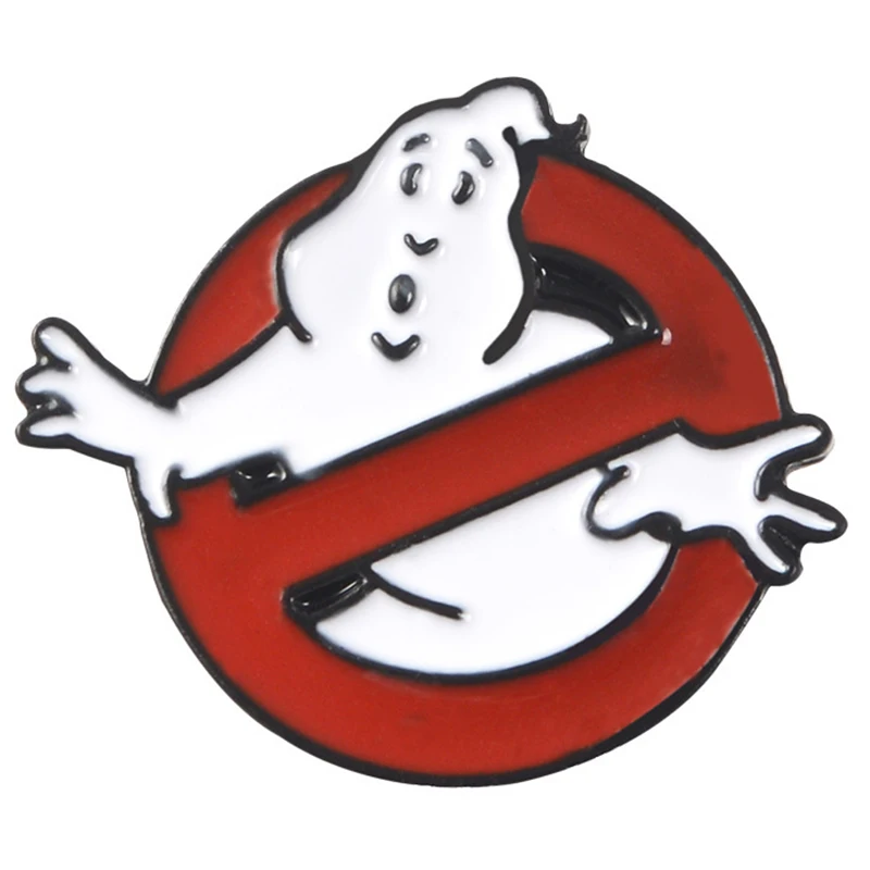 Мультфильм Ghostbusters без призрак фильмы логотип охотников за привидениями брошь
