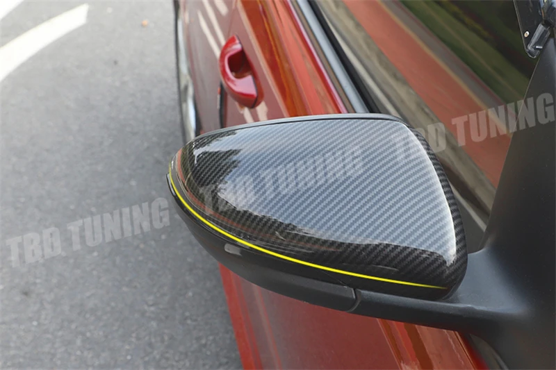 Для Volkswagen VW Golf Mk6 Карбон Стиль зеркало заднего вида крышки 2008 2009 2010 2011 2012 2013
