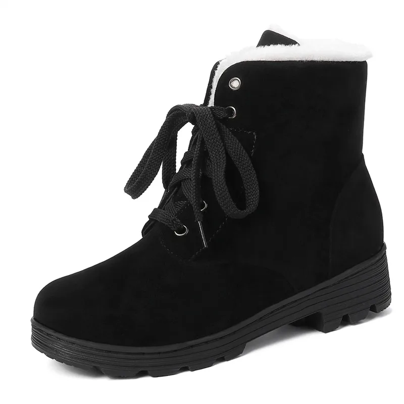 Зимние ботинки Smeeroon 2020 Новое поступление женские ботильоны на шнуровке обувь с
