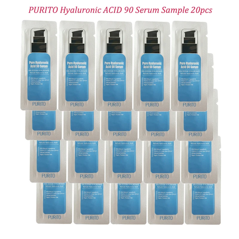 

PURITO Hyaluronic ACID 90 Serum Sample 20pcs Frming Ant Wrinkle Aging Acne Skin Care Original Korea Cosmetics