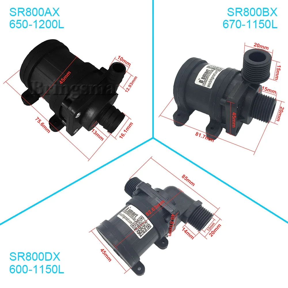Погружной водяной насос SR800AX погружной фонтан с микро циркуляцией воды DC 12 В