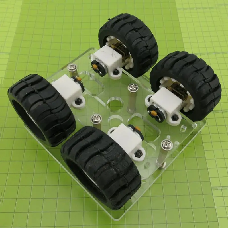 Прозрачный акриловый N20 4WD 2 Слои салона автомобиля шасси робота DIY Kit T8ND|Детали и