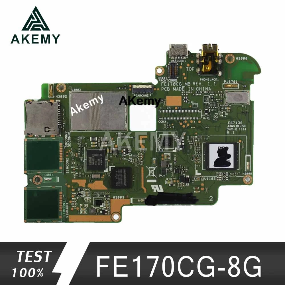 AKemy FE170CG планшет материнская плата для For Asus ME70C тест оригинальная 8G|Компьютерные