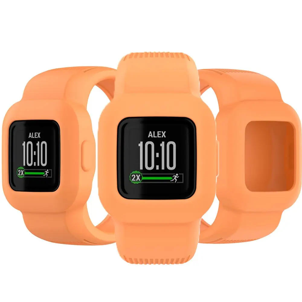 Для Garmin Vivofit JR 3 GarminFit JR3 сменный без пряжки ремешок мягкий силиконовый Твердый