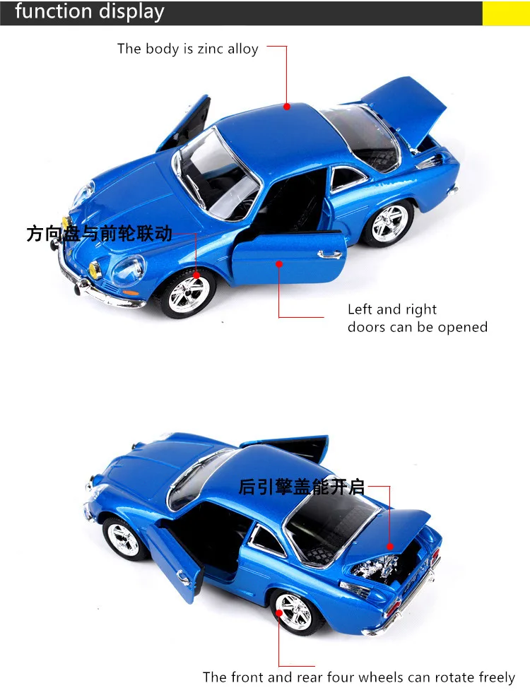 Bburago 1:24 1971 Renault Alpine моделирование брелок для автомобильных ключей модель ремесел