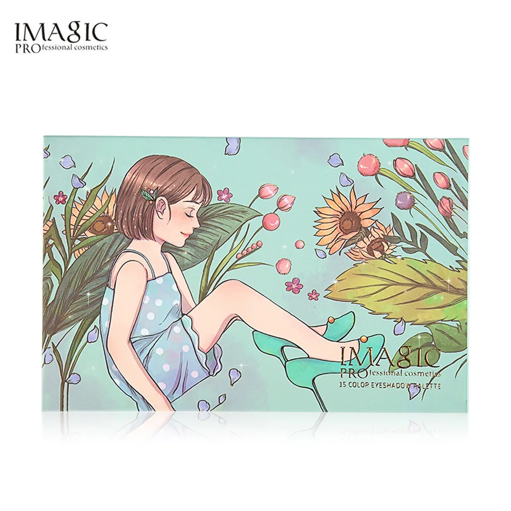 Палитра теней для век косметические тени 15 цветов водостойкие матовые косметика