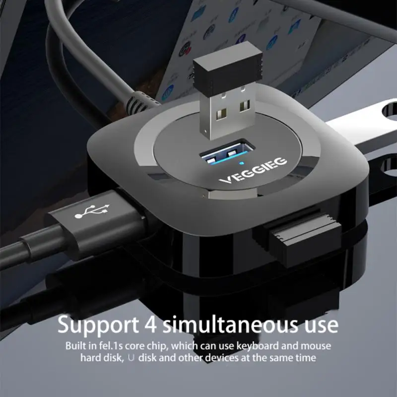 

Новая Док-станция с питанием от USB2.0/3,0, док-станция с одним на четыре 4-порта USB3.0, сплиттер для универсальных устройств с интерфейсом USB