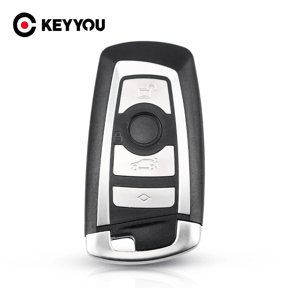 Кнопка KEYYOU 3/4 для BMW CAS4 F 3 5 7 Series E90 E92 E93 X5 F10 F20 F30 F40 чехол ключа смарт автомобильного