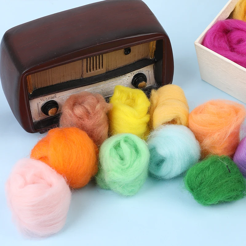 MIUSIE Multicolor Needle Felting Kit Wool Felting Tools Handmade Felt Needle Set Pack Felting Fabric Materials Accessories images - 6